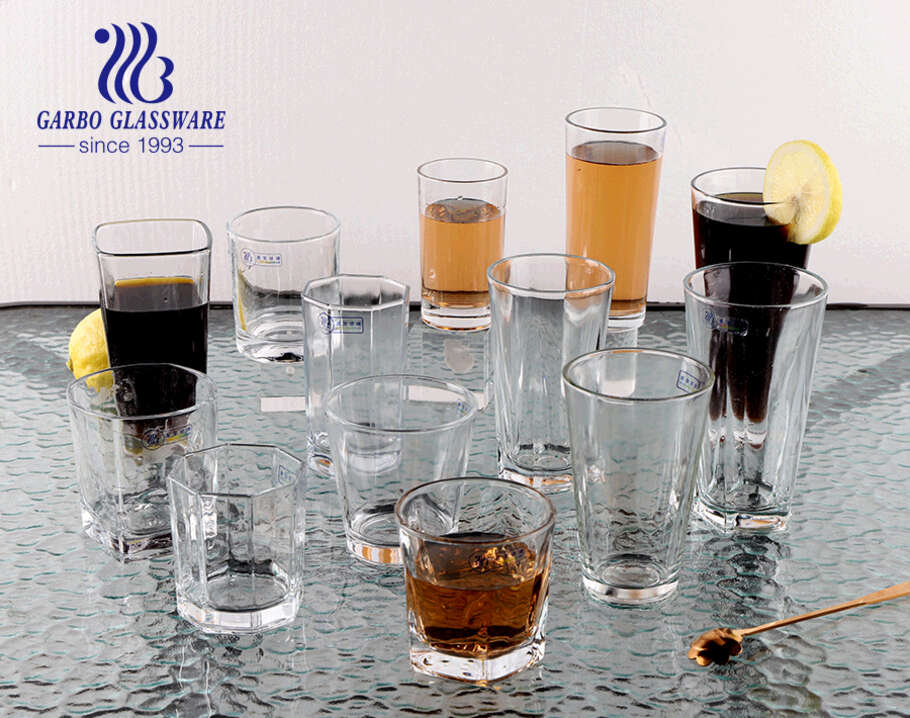 Klassischer weltweit beliebter Glasbecher Rockglasbecher Longdrinkglas