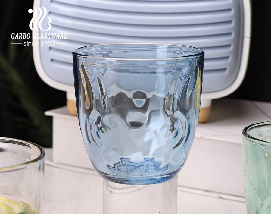 Garbo Glassware Marke auf Lager Katzenpfote Design Glasbecher mit mehreren Farben