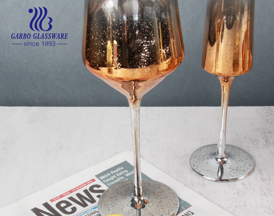 Ciel étoilé série d'impression tige verre à vin tasse verre à champagne flûte court cognac gobelet