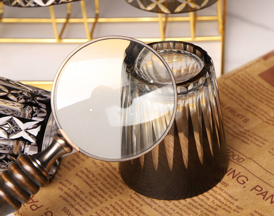 Wedding Decorative New Design Coating Whisk Glass Tumbler with 8oz Capacity