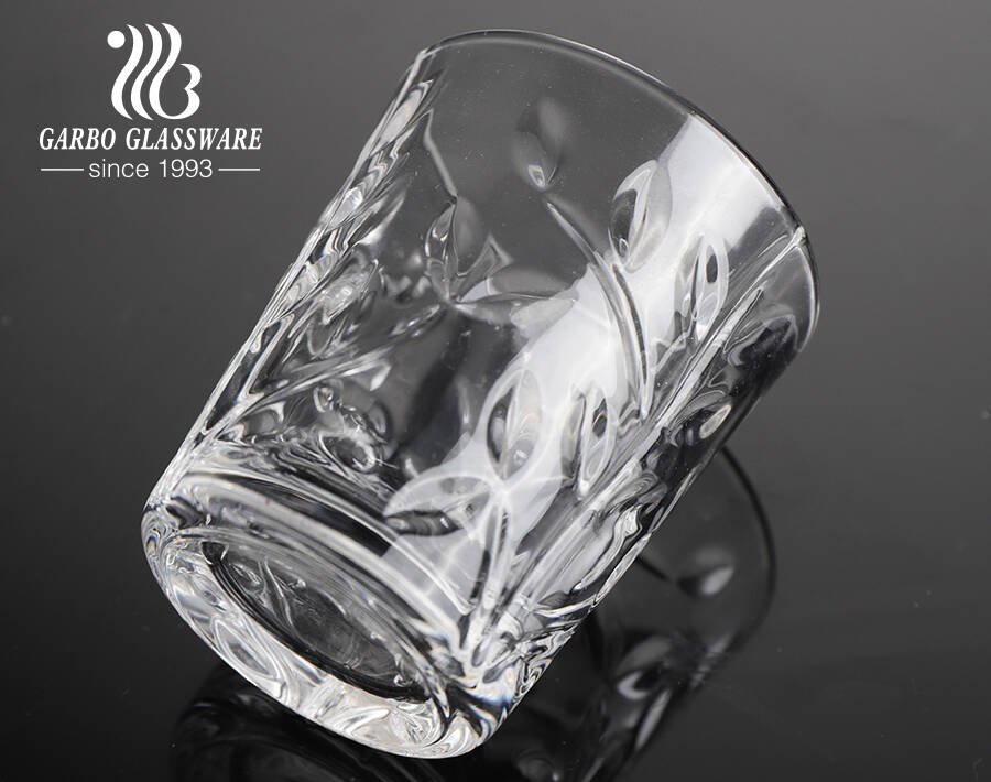 2022 Garbo New Mold High White Geprägtes Glas Teetasse Schnapsglas