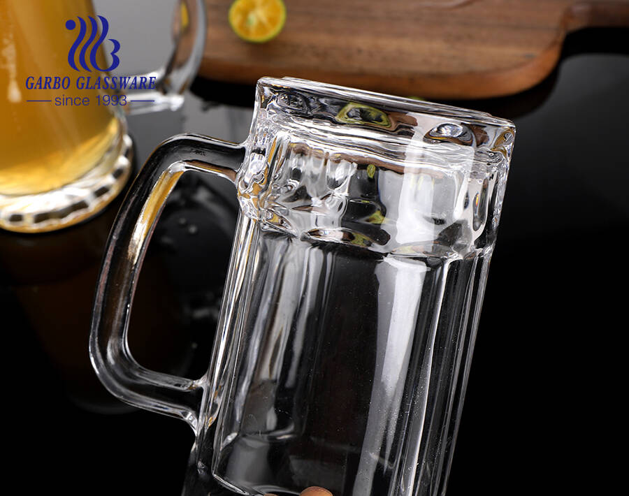 Ready to Ship Classic High White Dishwasher Safe Beer Drinking Glass Mug  with Thick Base