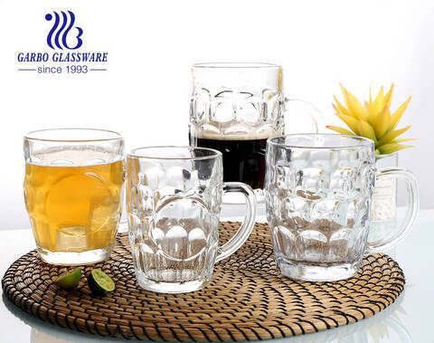 German Market Popular Pineapple Beer Glass Mug with Customized Decal Logo