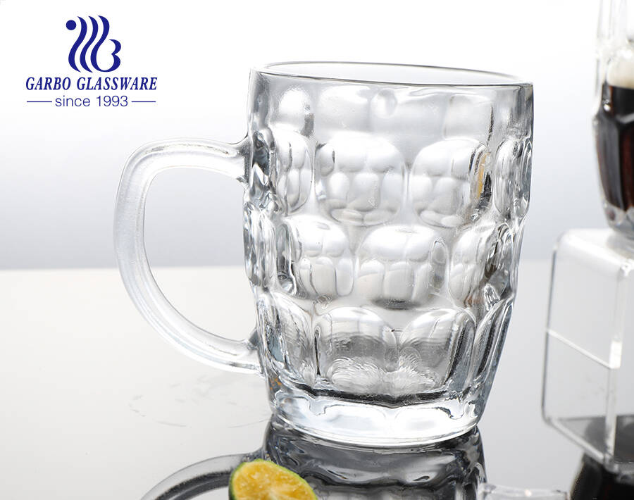 Partytauglicher Glasbecher mit großem Fassungsvermögen von 20 Unzen und Ananas-Design zum Biertrinken mit Kreis
