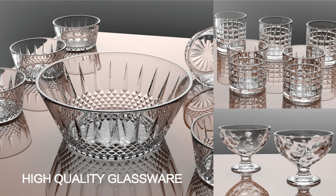 embossed glassware