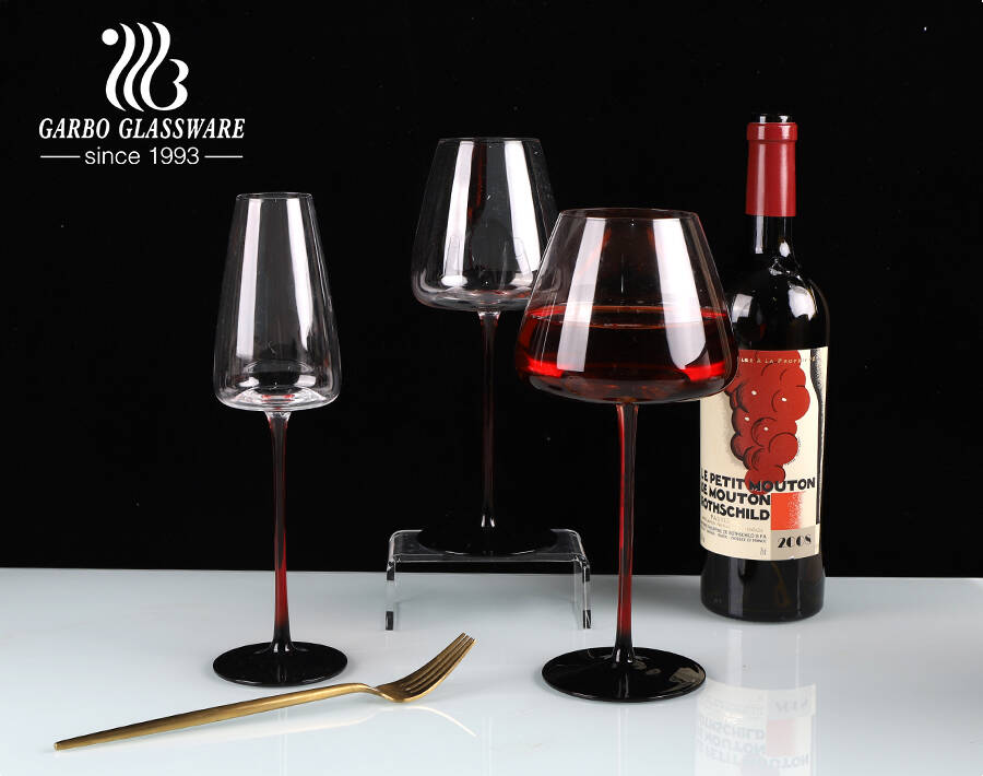 Hand Blown Wine Glasses with Colorful Stems – Mirador Glass