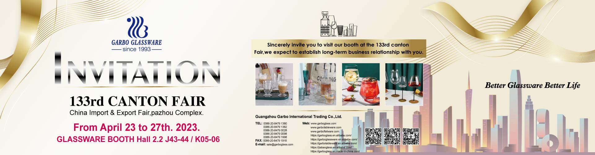 glassware supplier canton fair
