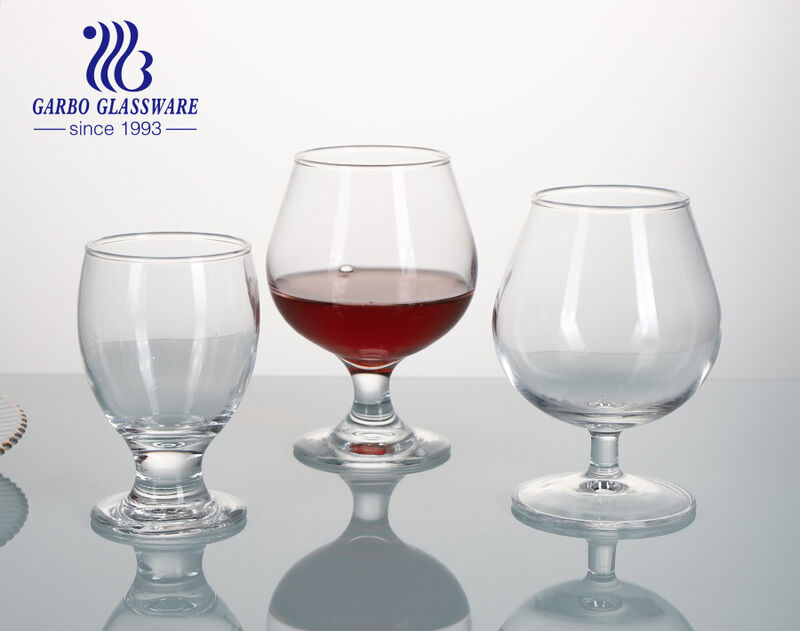 High quality in stock red wine glasses goblet stemware glass