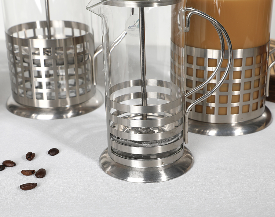 350ml high borosilicate French press teapot wholesale for coffee and tea