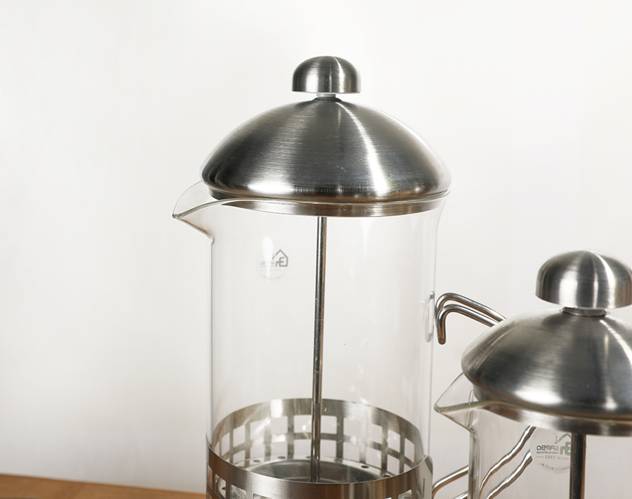 350ml high borosilicate French press teapot wholesale for coffee and tea