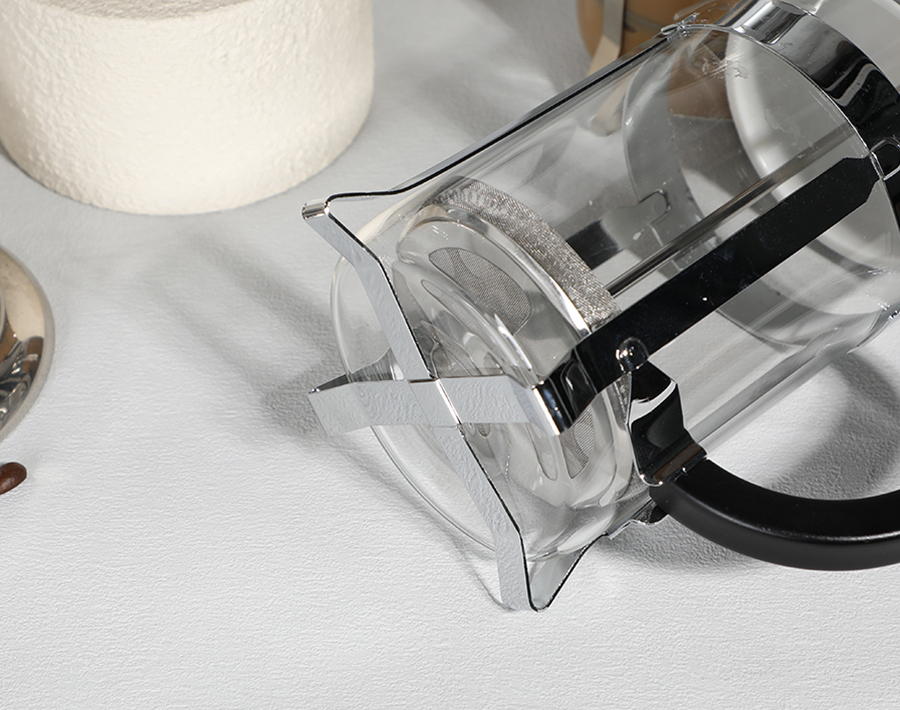 Durable 800ml high borosilicate French press teapot wholesale for coffee and tea