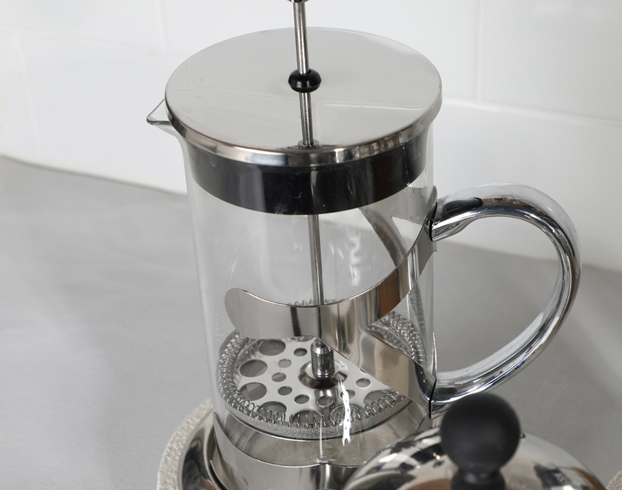 Durable 800ml high borosilicate French press teapot wholesale for coffee and tea