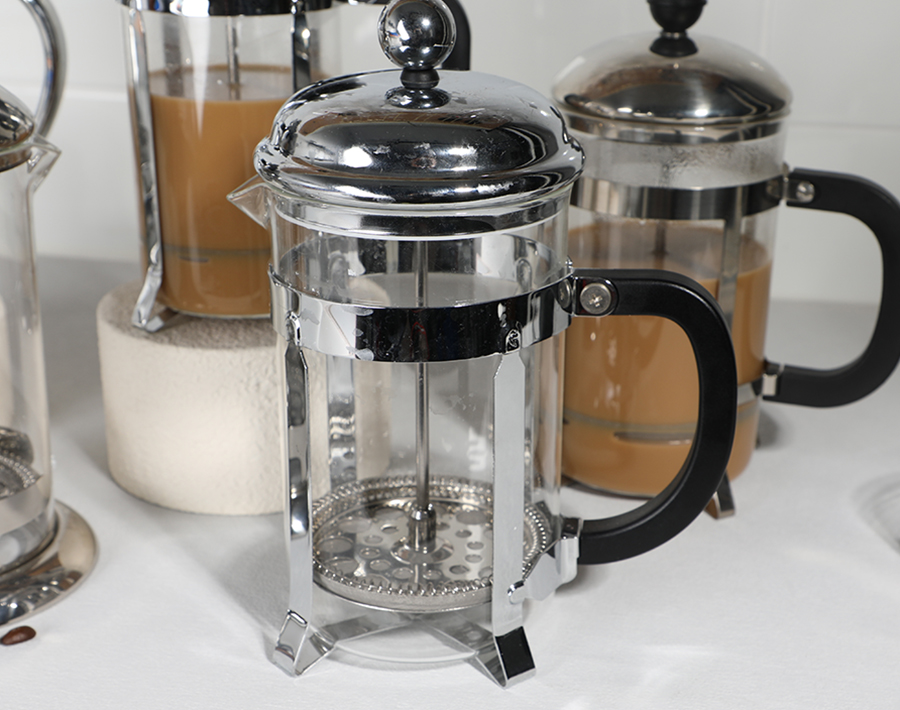 Durable 800ml high borosilicate French press teapot wholesale for coffee and tea