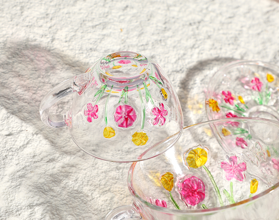 Newly Butterfly Series 16pcs Glassware Set Popular in Brazilian Market