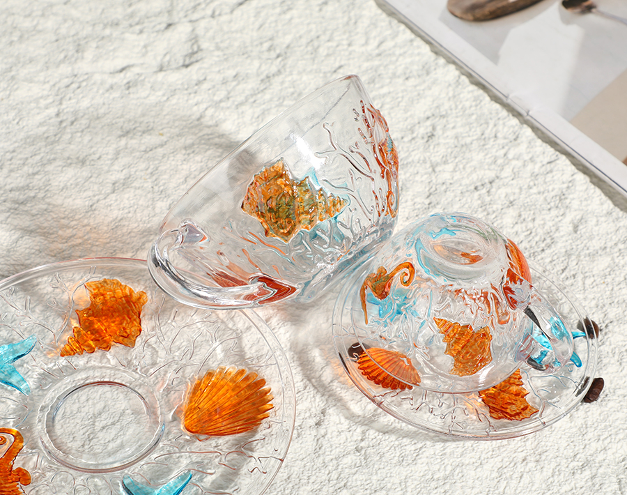 Newly Butterfly Series 16pcs Glassware Set Popular in Brazilian Market
