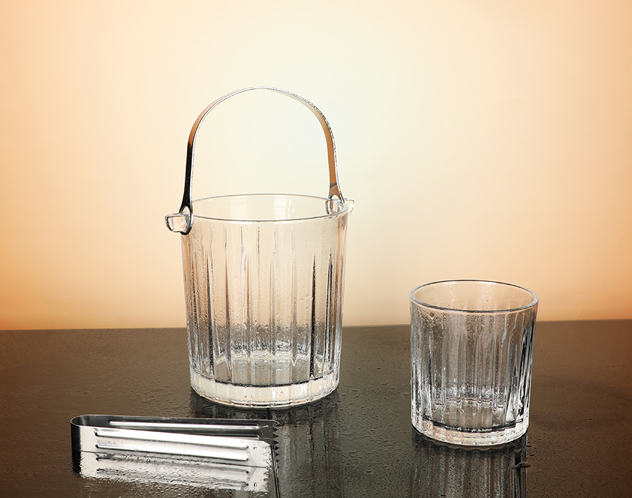 Summer Specialized Ice Bucket Set With Stainless Steel Handles and Tong