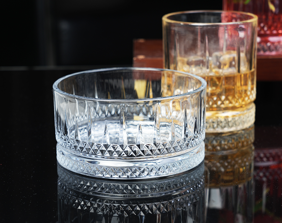 Garbo own mould engraved design glassware series glasses cup