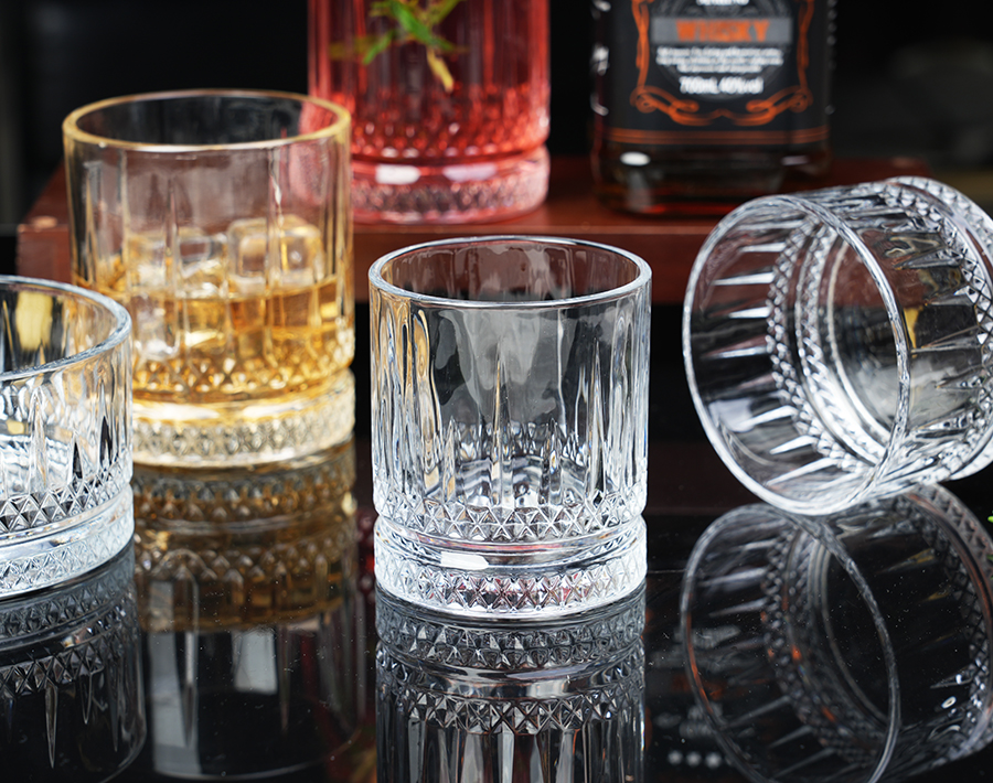 Garbo own mould engraved design glassware series glasses cup