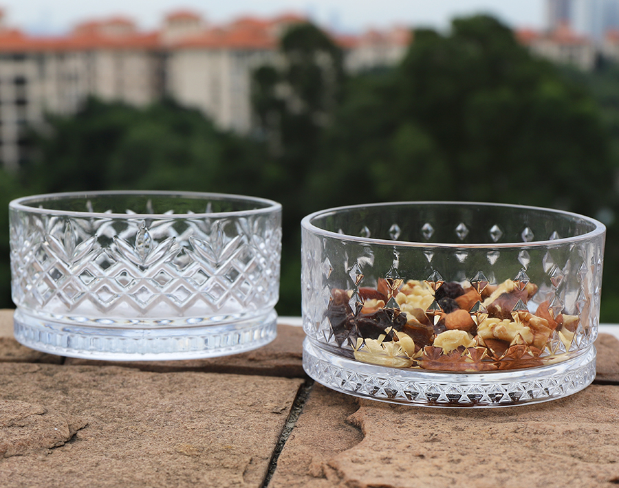 Factory Exclusive 460ml Glass Bowl Can Mix 3 Design