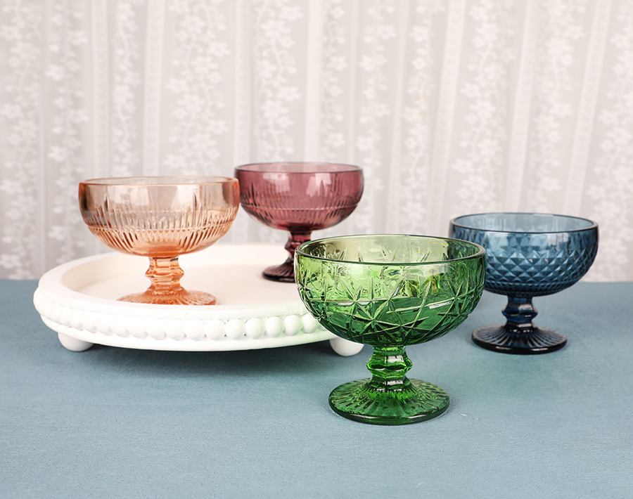 Newly Molded 300ml solid color 4designs Ice Cream Cups