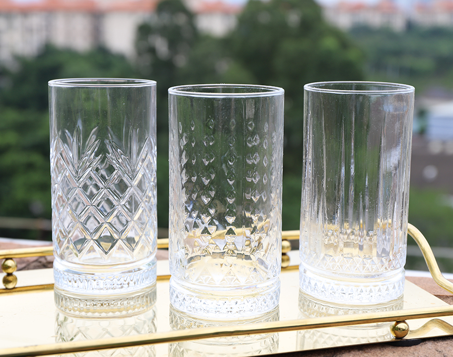 Top selling engraved glass cups Turkish style drinking cup