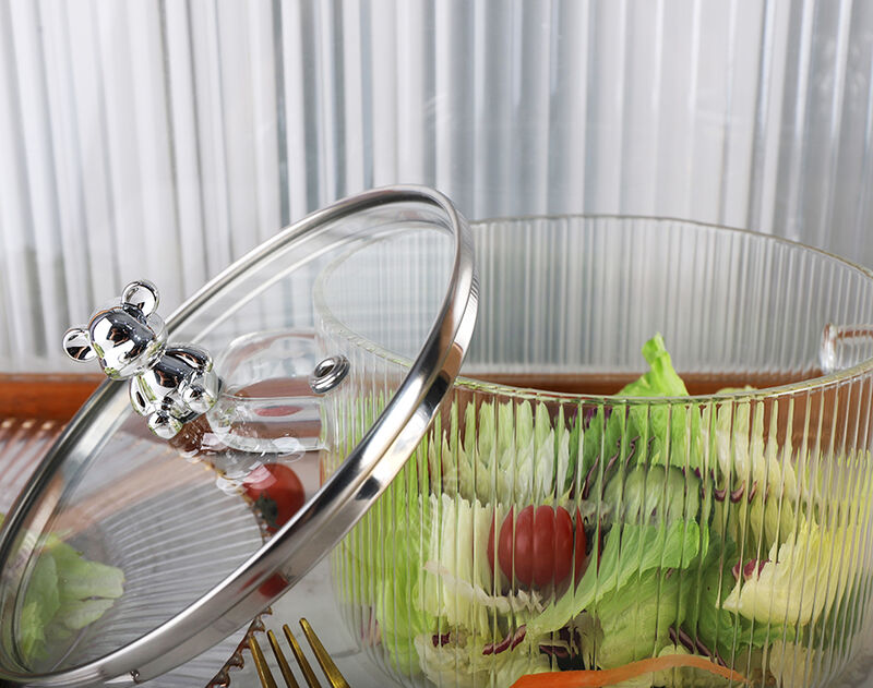 Amber Ion-Plated High Borosilicate Glass Cooking Pot In Stock Low MOQ