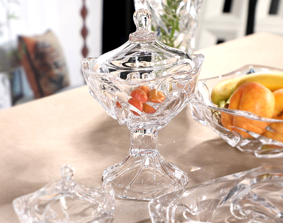 Transparent High Quality Glass Fruit Bowl & Plate Series Exclusive Mould