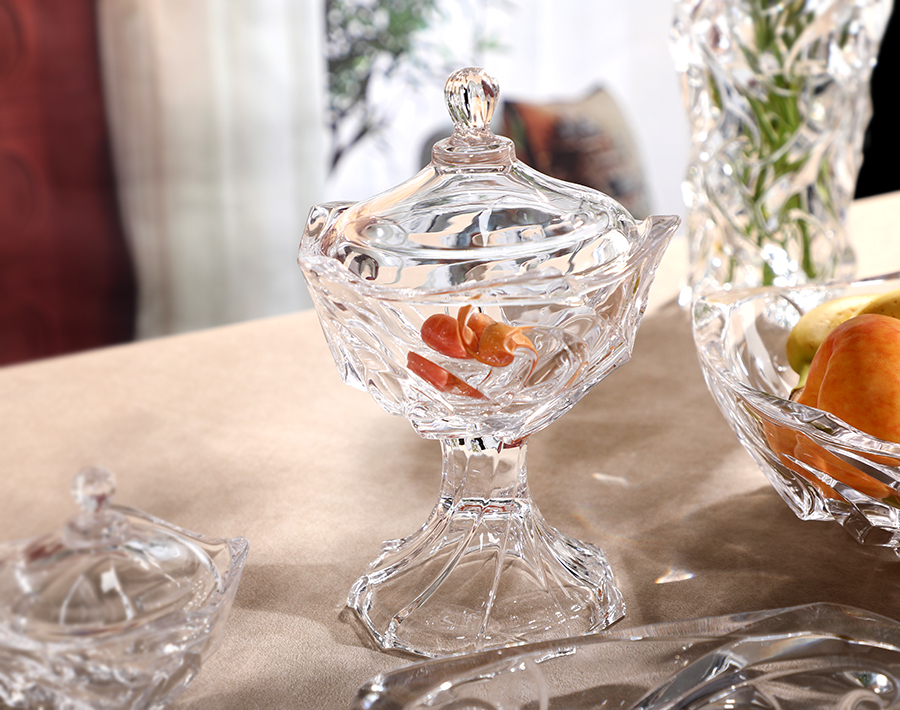 Transparent High Quality Glass Fruit Bowl & Plate Series Exclusive Mould