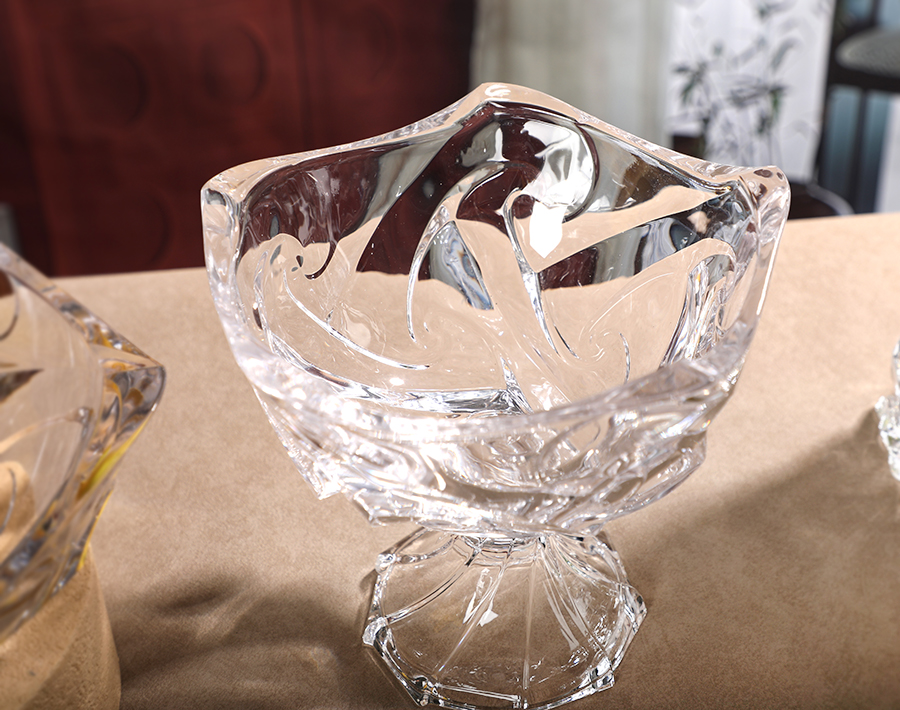 Transparent High Quality Glass Fruit Bowl & Plate Series Exclusive Mould