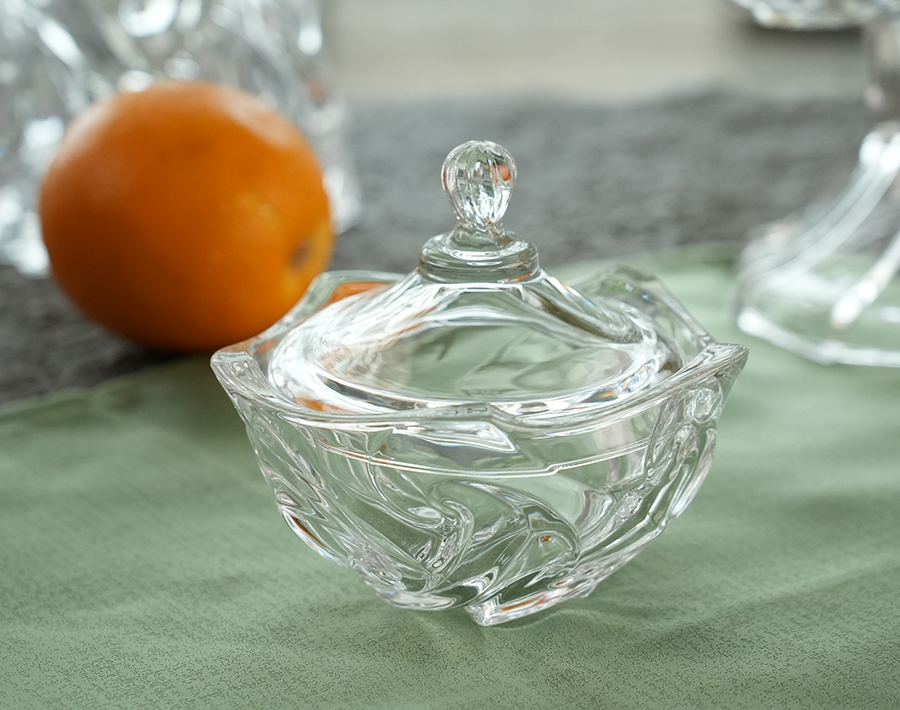 New series luxury candy jar glass vase furit bowl plates wholesale