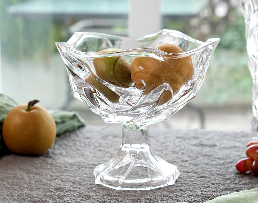 New series luxury candy jar glass vase furit bowl plates wholesale