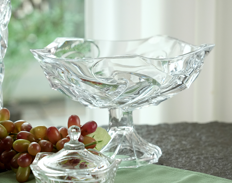 New series luxury candy jar glass vase furit bowl plates wholesale
