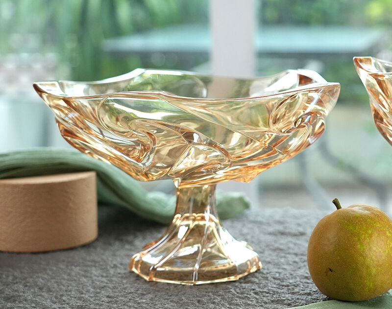 Lucky cloud new glass flower vase and fruit bowl