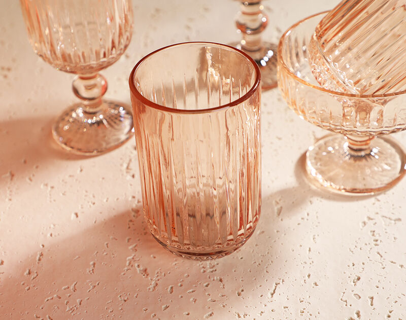 High quality spray color glass tumbler colored glassware with cheap price 