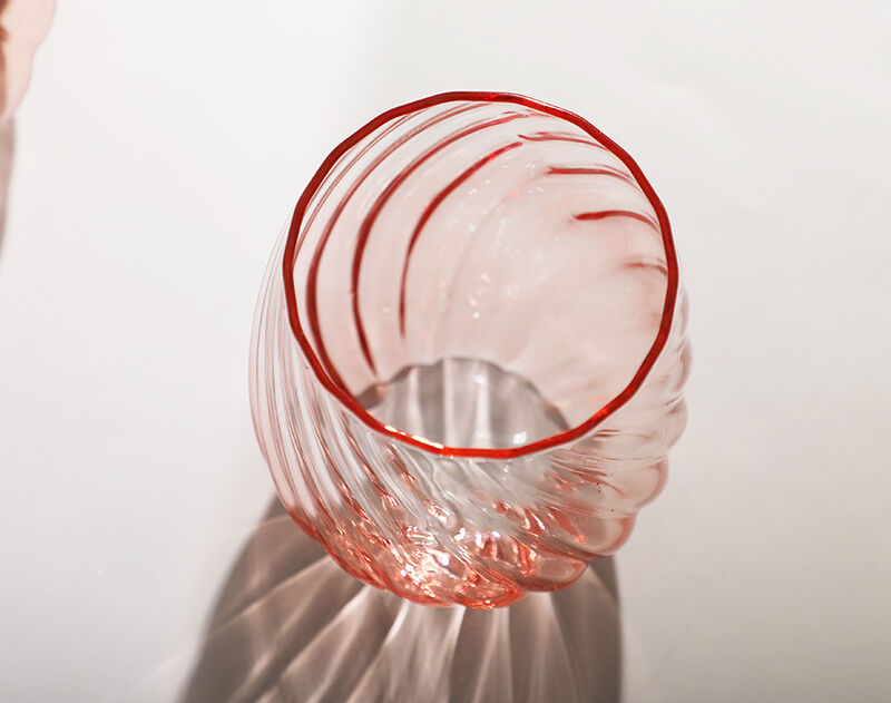 New Design Stripe Line Red Wine Decanters With Cups 