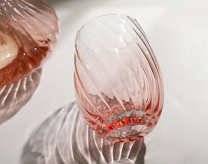 New Design Stripe Line Red Wine Decanters With Cups 