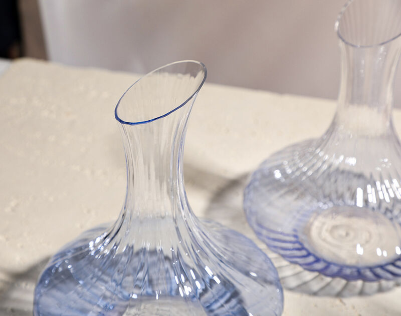 New Stripe Line Glass Red Wine Decanters Blue Glassware