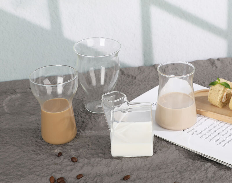 370ML heat-resistant borosilicate glass coffee&milk tea cup made in China