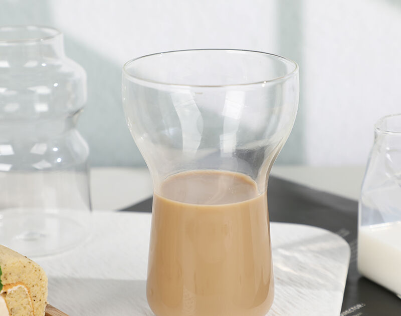 370ML heat-resistant borosilicate glass coffee&milk tea cup made in China