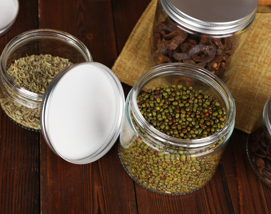 New different size glass storage jar elegant sealed jars in promotion