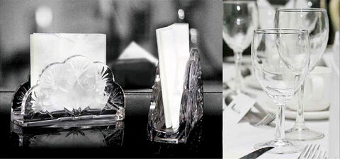 Glass rabbit shape napkin holder wholesale