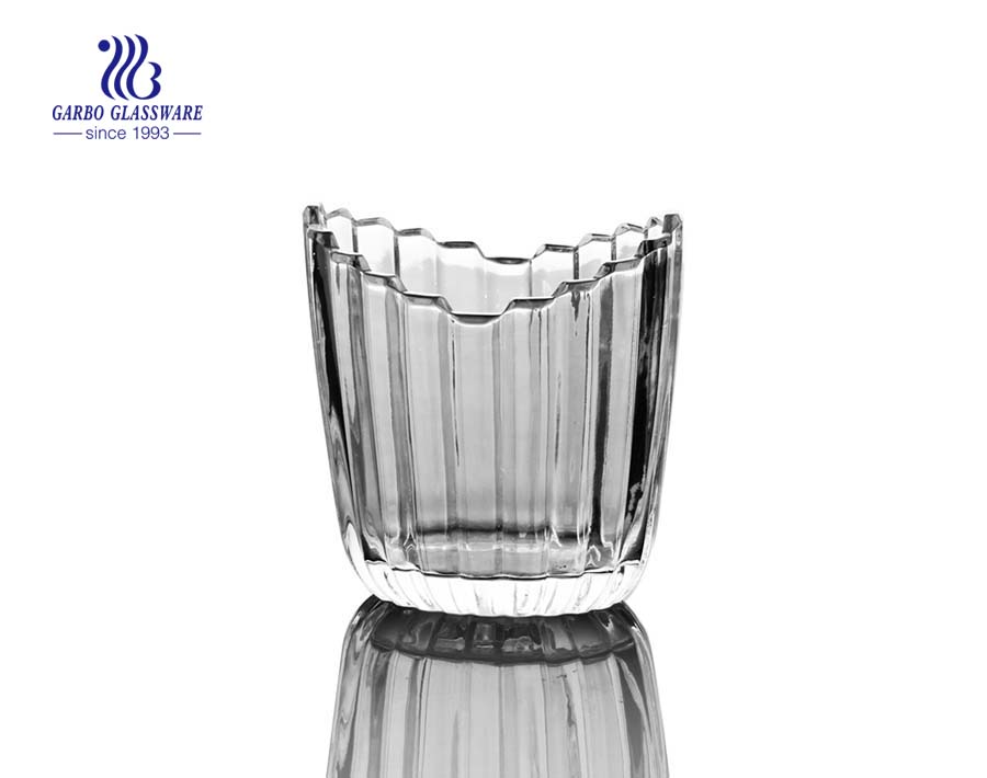 5inch simple design glass napkin holders for restaurant