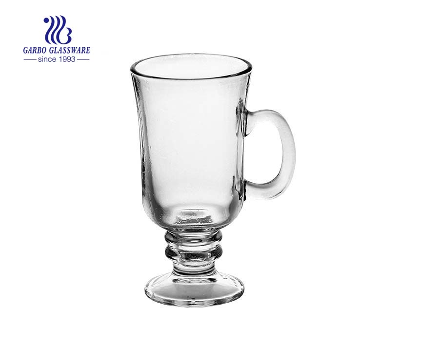 footed irish coffee glas with 237ml