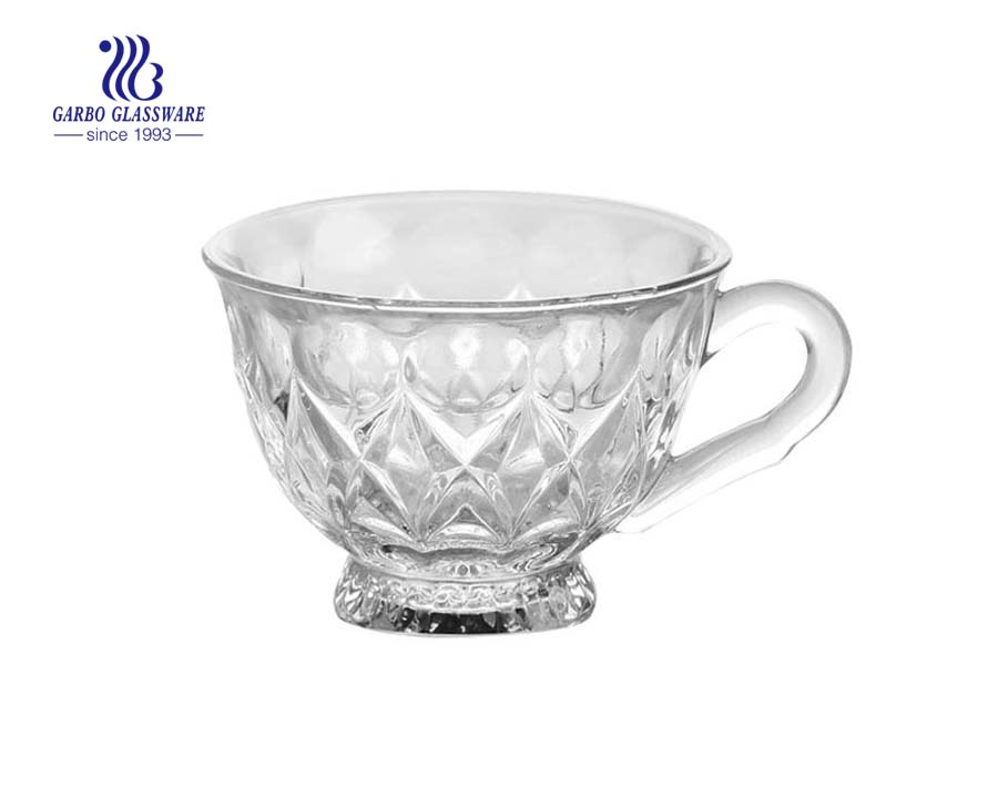 180ml clear glass coffee cup