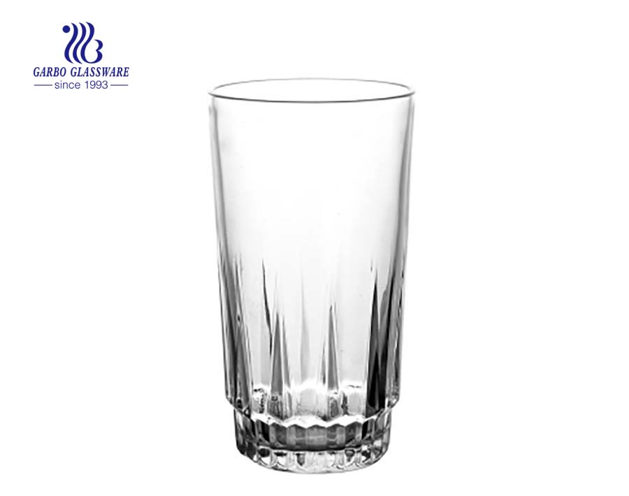 12oz high tea drinking glass tumbler