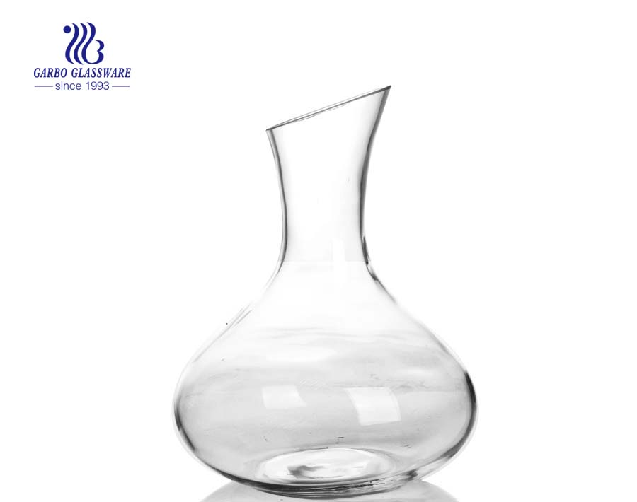 2.3L China cheap handmade big red wine glass decanters