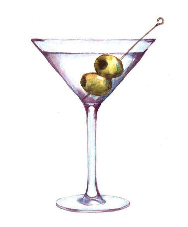 Dụng cụ thủy tinh để uống cocktail