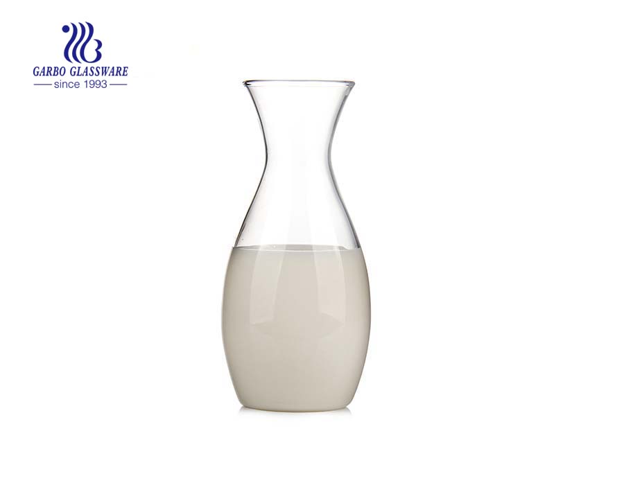 Bouteille de lait en verre pyrex à paroi simple passe 450 ml LFGB FDA