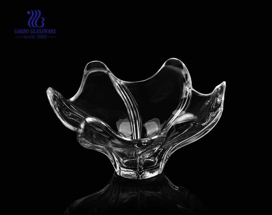 11'' Elegant Glass Fruit Bowl for wedding decoration