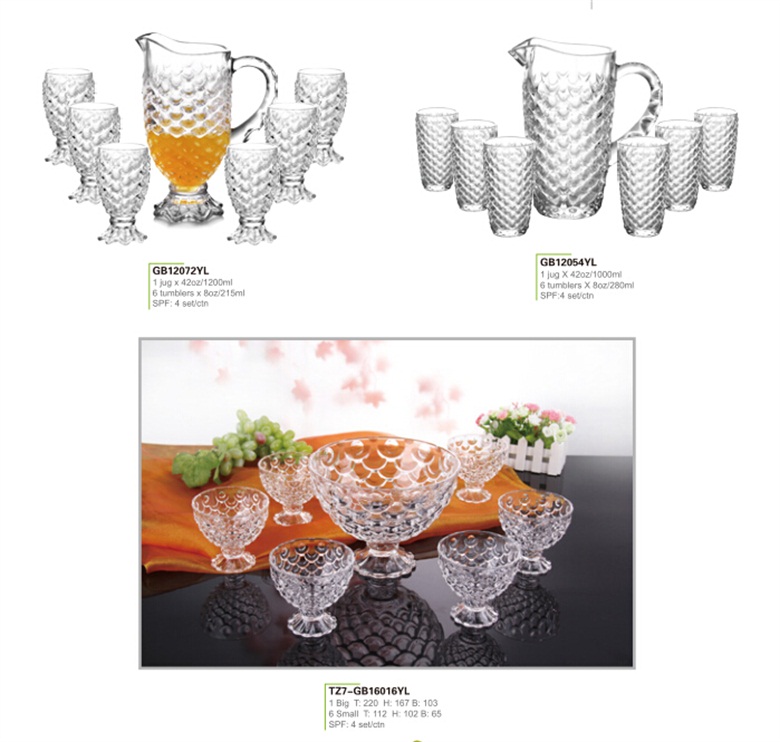 Funny fish scale glass series